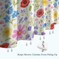thumbnail image 6 of Pioneer Flower Floral Print Pattern Shower Curtain 72"x84", Bathroom Decorative Shower Curtain Set with 12 Hooks, Waterproof Washable, 6 of 6