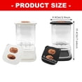 thumbnail image 3 of Square Pickle Storage Container Dry and Wet Separation Holder Glass Jar with Leakproof Lid a, 3 of 8