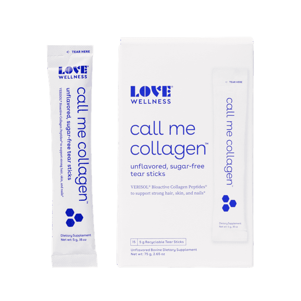 Love Wellness Collagen Peptides Powder, Call Me Collagen, 15 Tear