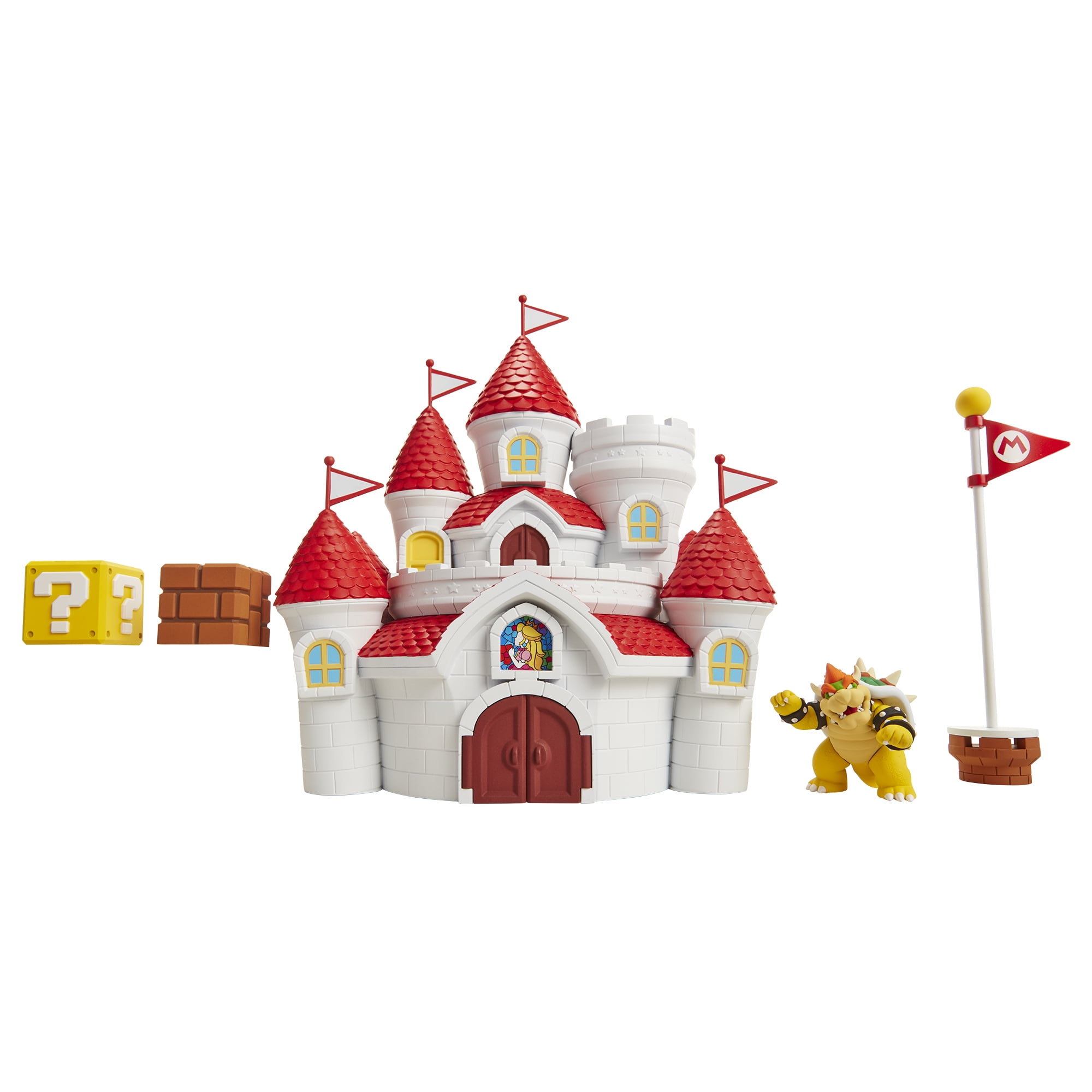 world of nintendo super mario mushroom kingdom castle playset