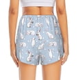 thumbnail image 4 of Goofa Rabbit Is Eating Carrots Printed Women 2 in 1 Running Shorts,Quick Dry Athletic Workout Shorts,High Waisted Athletic Shorts with Liner Pockets-, 4 of 9