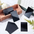 thumbnail image 4 of 50 tarjetas de presentación metálicas de 8,5 x 5,4 cm, de aluminio, en blanco, grabadas con láser, para oficina, clientes, tarjetas de regalo, color negro., 4 of 7
