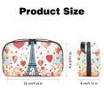 thumbnail image 5 of Valentine's Day Digital Travel Bag Cord Organizer Hard Drive Bags Waterproof Oxford Cloth Cord Storage Organizer Box 5.9x9.44x3.14 in Black Digital Electronic Accessories Organizer Bag, 5 of 6