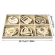 thumbnail image 5 of TureClos Paquete de 30 adornos de madera para el día de Pascua con 30 cuerdas de borde liso DIY, adornos de madera colgantes prácticos y creativos para decoración de fiestas TureClos JD729778602, 5 of 5