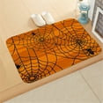 thumbnail image 1 of Halloween Doormats Bathroom Floor Mat,Halloween Spider's Web Area Rug Spooky Gothic Mat Non-Slip Tufted Mats For Front Door Bathroom Kitchen Room 2x2.6ft, 1 of 5
