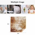 thumbnail image 5 of Shabby Burnt Orange Cloth Napkins, Oil Painting Vintage Art Brown White Washable and Reusable Dinner Napkins Set of 8, Table Napkin for Kitchen Party Birthday Wedding Hotel Housewarming 20"x20", 5 of 9