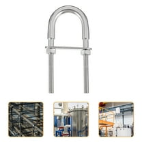 Masteelf U-bolt Steel Industrial Fasteners Silver U-shaped Screws Nuts