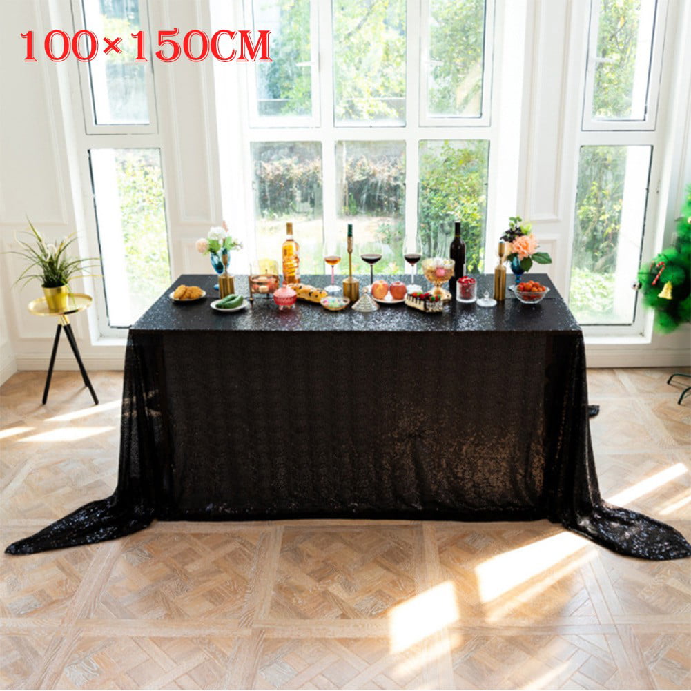 1/5Pc Glitz Round Sequin Tablecloth Table Cover Wedding Party Banquet Decor 48" 