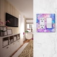 thumbnail image 5 of Yayeee Rocker Switch Wall Plate 1-Gang 4.6"x2.9" Home Decorative Outlet Cover, Pastel Pink Marble Pattern, 5 of 6