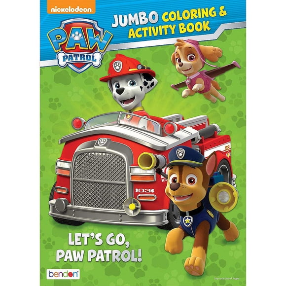 Libro para colorear y actividades Bendon Paw Patrol Jumbo 64 páginas