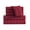 Burgundy, variant on 6 PCS Stripe Sheet Set Deep Pocket ,Flat,Fitted,4 PillowCase King, Chocolate Brown