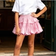 thumbnail image 2 of QTBIUQ Girls Bubble Skirt with Built-In Shorts Cute Bow Princess Elastic Waist Summer Casual Party Skirt, 2 of 8