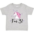 thumbnail image 3 of Inktastic Third Birthday Cute Unicorn Girls Toddler T-Shirt, 3 of 5
