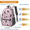 thumbnail image 3 of Unicorn and Star Pink Pattern 17" School Backpacks for Teens,Waterproof Oxford Fabric,S-Shape Padded Straps for School,Travel,Hiking,Camping, 3 of 6