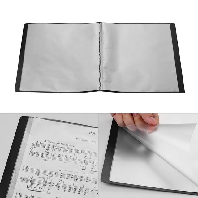Amdohai A4 Clear 10 Pockets Display Book Presentation Book with Transparent Page Sheet Protector File
