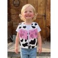 thumbnail image 4 of Svuitmsl Toddler Girl Vest Cow Pattern Tassel Sleeveless Boho Western Cowgirl Jacket, 4 of 8
