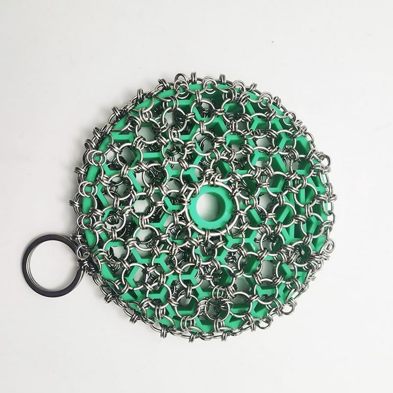 Greater Goods Chainmail Scrubber, Clean the Cast Iron Like a Pro without  Losing Seasoning, Dishwasher Safe and Easy on the Hands