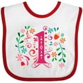 thumbnail image 3 of Inktastic 1st Birthday Party 1 Year Old Girls Girls Baby Bib, 3 of 4