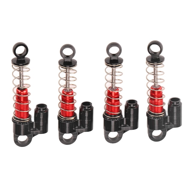 Alumbre de aluminio Absombrar de Alta del Tranecto, Reempplación Esegrado de Corrosivo Reduce Vibración 4 PPCS RC Choque Trasero Delantero para 1/24 SCX24