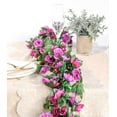 thumbnail image 4 of Nvzi 8 Pack 65 FT Flower Garland Decorations Plastic Artificial Flowers for Wedding Decoration Purple, 4 of 5