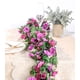thumbnail image 4 of Nvzi Paquete de 8 guirnaldas de flores de 65 pies, decoraciones de flores artificiales de plástico para decoración de bodas, rosa y azul, 4 of 5