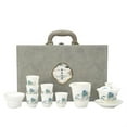 thumbnail image 7 of Chinese White Porcelain Full Set Kung Fu Ceramic Tea Set Home Set Gift Box Sheep Fat Jade Gift Box, 7 of 7
