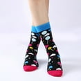 thumbnail image 3 of Fraobbg 6/8 Pack Pattern Dress Socks Art Oil Crazy Novelty Casual Crew Cotton Socks Christmas Gift, 3 of 9