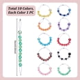 thumbnail image 2 of 10Pcs Glass Pearl & Plastic Locking Stitch Markers Mixed Color 8cm 10pcs/set, 2 of 7