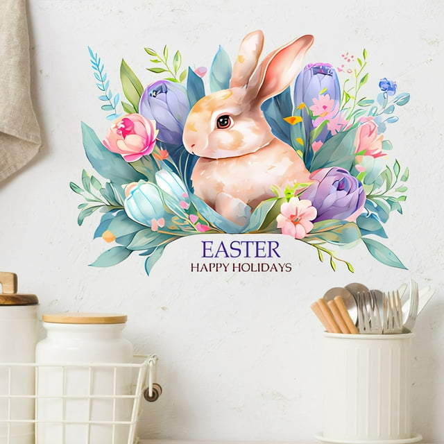 Fiudx Adhesivo Floral para Pared, Elegante Decoración Morada para El Hogar, Fácil de Aplicar, Diseño Versátil y Reposicionable, Ideal para Sala de Estar y Dormitorio, Mejora Elegante Del Hogar.