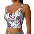 thumbnail image 2 of Fuzoiu Fairy Flower Print Women's Sports Vest,U-Back Sports Tank,Gym Vests,Athletic Sleeveless Shirts,Exercise Undershirts,Yoga, Gym, and Dance Wear-XX-Large, 2 of 8