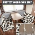thumbnail image 3 of SCRAWLGOD Cow Print Stretch RV Dinette Cushions Covers Universal 2 Piece Set RV Dinette Booth Seat Slipcover Replacement Non Slip Camper Booth Cushion Slipcover, 3 of 8