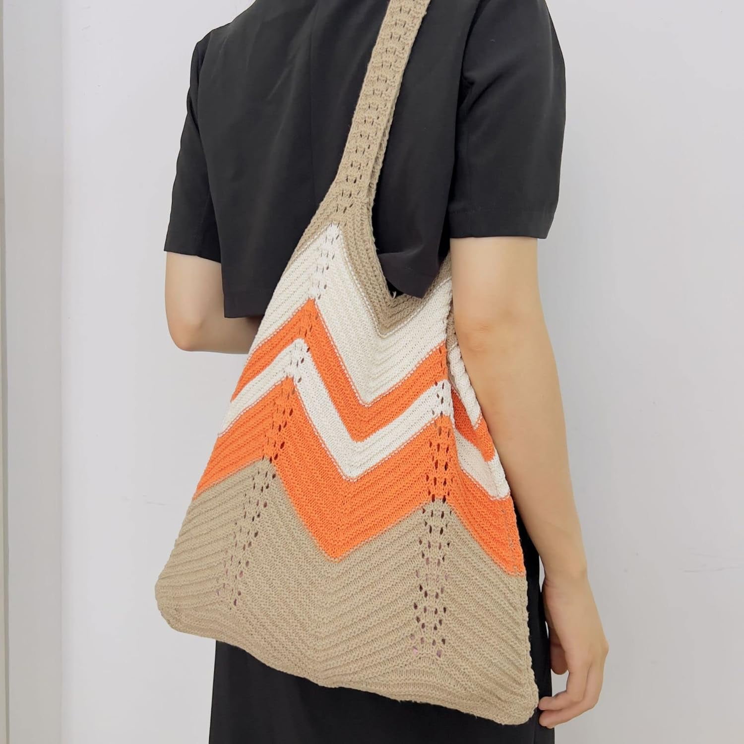 Kukuzhu Y2k Aesthetic Tote Bag Aesthetic Y2k Bag Crochet Tote Bag Aesthetic Tote Bags Aesthetic Y2k Purse