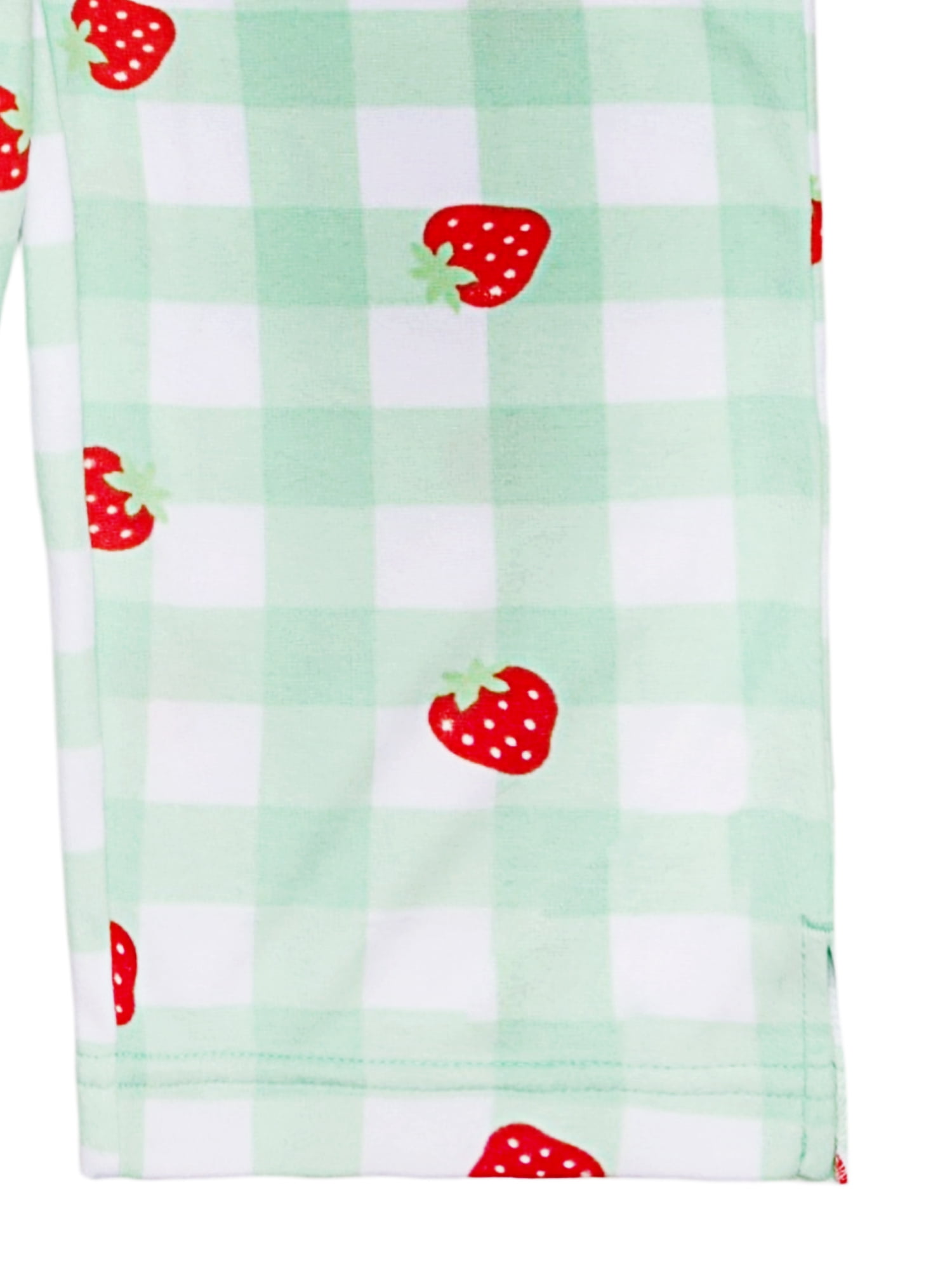 Strawberry Shortcake Girls Short Sleeve Top and Pant Pajama Set, 2-Piece, Sizes 4-12