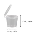 thumbnail image 2 of 1 Set 200 Tasses de Conservation de Sauce Jetables Tasses (Transparentes), 2 of 6