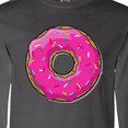 thumbnail image 4 of Inktastic Pink Donut with Sprinkles Long Sleeve T-Shirt, 4 of 5