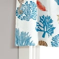 thumbnail image 2 of Lush Decor Coastal Reef Light Filtering Valance Blue/Coral 52 x 18, 2 of 5