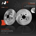 thumbnail image 3 of A-Premium Front Disc Brake Rotors and Pads Kit Compatible with Toyota Corolla 1998-2002 Chevrolet Priam 1998-2002, 1.8L, 3 of 9