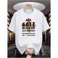 thumbnail image 1 of Men'S Casual Crew Neck T-Shirt, 100% Polyester Knit Fabric, Slight Stretch, Regular Fit, Summer Short-Sleeve Tee with Unique Print Design, Fashionable & Comfortable, 1 of 5
