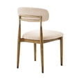 thumbnail image 5 of NPD Furniture Verna Fabric Dining Side Chair in Palladian Beige (Set of 2), 5 of 16
