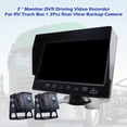 thumbnail image 2 of 7" Monitor DVR Driving Video Recorder for RV Truck Bus+2 Rear View Backup Camera B, 2 of 10
