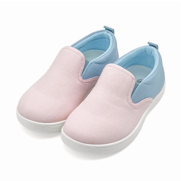 Kids Wide Box Slip-On Shoes Toddlers Canvas Sneakers for Girls Boys Lightweight Comfortable Causal Running Walking Tennis Shoes