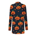 thumbnail image 4 of Womens Halloween Cardigan Casual Lightweight Long Sleeve Open Front Cardigans with Funny Print Fall Winter Holiday Party Outerwear, 4 of 7