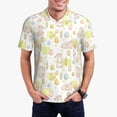 thumbnail image 3 of Balery Easter Rabbit Printed Men’s Short Sleeve Polo Shirt, Midweight Men's Shirt,Golf Polo shirts -, 3 of 9