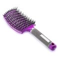thumbnail image 1 of Cepillo de cerdas de jabalí: el mejor para desenredar el cabello grueso. Con ventilación para un secado más rápido. Cerdas de jabalí para distribuir la grasa del cabello (morado). -3385214774624 Morad, 1 of 5