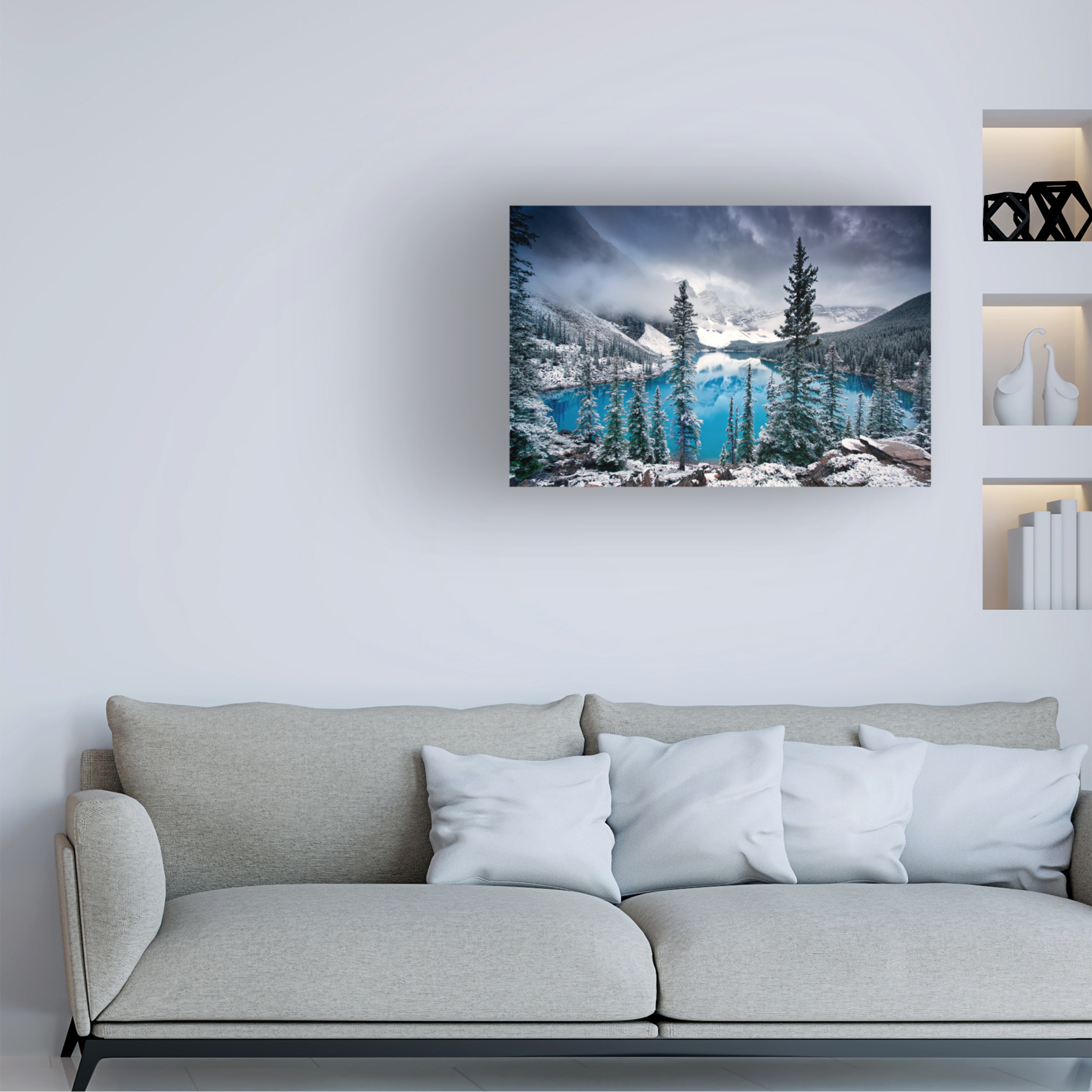 Trevor Cole 'Morning Blues' Canvas Art