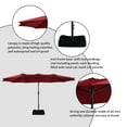 thumbnail image 4 of Boyel Living 15ft Double-Sided Patio Market Umbrella Large Outdoor Table Umbrella(Red), 4 of 7