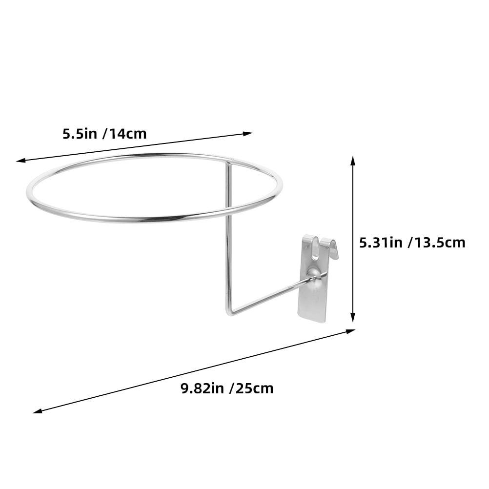LABSERRON 8Pcs Silver Sports Ball Storage Rack for Basketball Volleyball Soccer Display