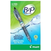 Pilot B2P Retractable Gel Pens Fine Point Black Ink Dozen (31600) 862274
