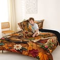 thumbnail image 4 of Catabedysis Autumn Camping Full Size Comforter Sets,Fall Tent Print Bedding Comforter Set For Boys,Multicolor,Black Reversible,3pcs,1 Comforter and 2 Pillowcases, 4 of 7