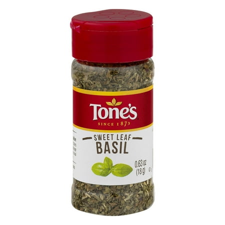 - (2 Pack) Tone's Sweet Leaf Basil, 0.63 OZ